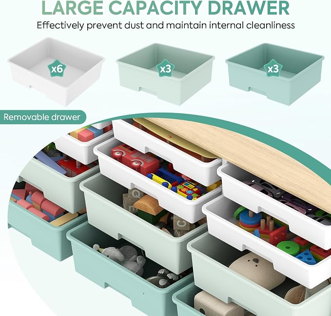 TOOLF 12 Drawers Storage Cabinet - Image 5