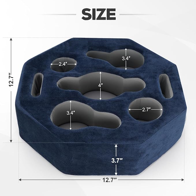 Couch Cup Holder Pillow, Couch Drink Holder, Octagon Couch Caddy - Image 3