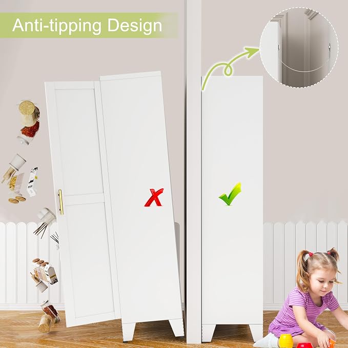 GAIOUS Metal Pantry Cabinet, Kitchen Pantry Storage Cabinets - Image 7