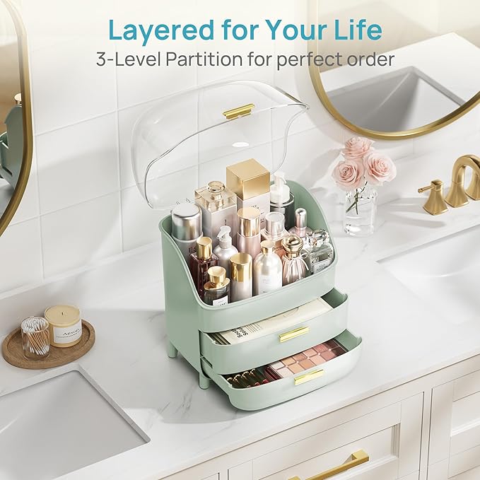 Vtopmart 3-Tier Skincare Makeup Organizer - Image 5