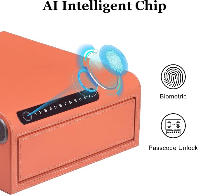 Biometric Fingerprint safe, Slide-Away Handgun Safe - Image 2