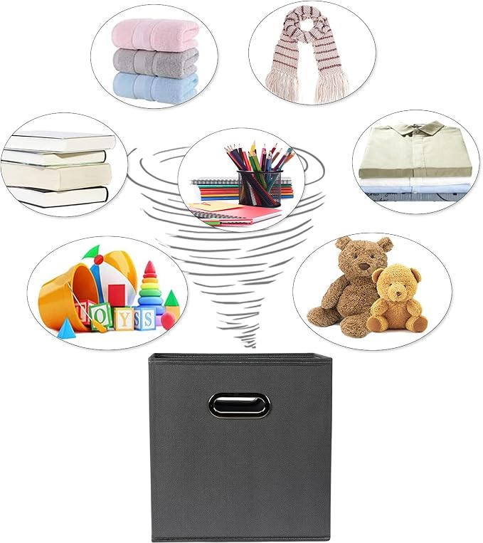Fabric Cloth Storage Bins, Fabric Cube Organizer - Image 4