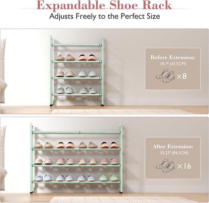 Bumusty 4-Tier Expandable Shoe Rack - Image 4