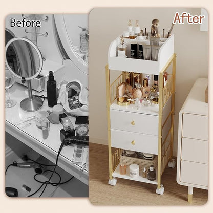 Makeup Organizer Storage Cart, Large Skincare organizers, Makeup Stand - Image 7