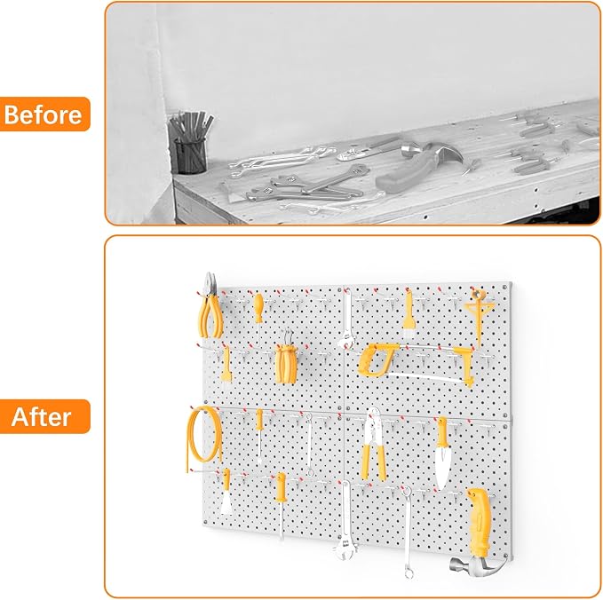 TORACK Metal Pegboard Panels and Hooks - Image 7