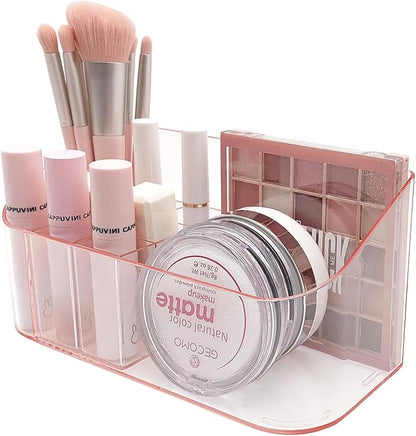SUNFICON Makeup Holder Tray Organizer Cosmetic Display Case Tabletop Desktop - Image 9