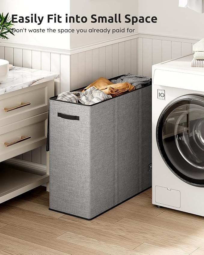 SOLEDI 180L Laundry Hamper 3 Section, Extra Large Laundry Hamper - Image 5