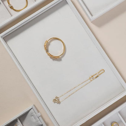 Velvet Stackable Jewelry Display Flat Tray - Image 6