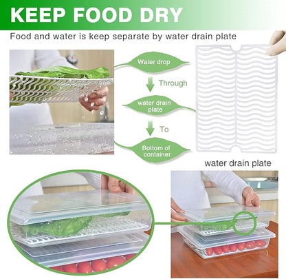 SILIVO Fridge Produce Saver Containers - Image 2