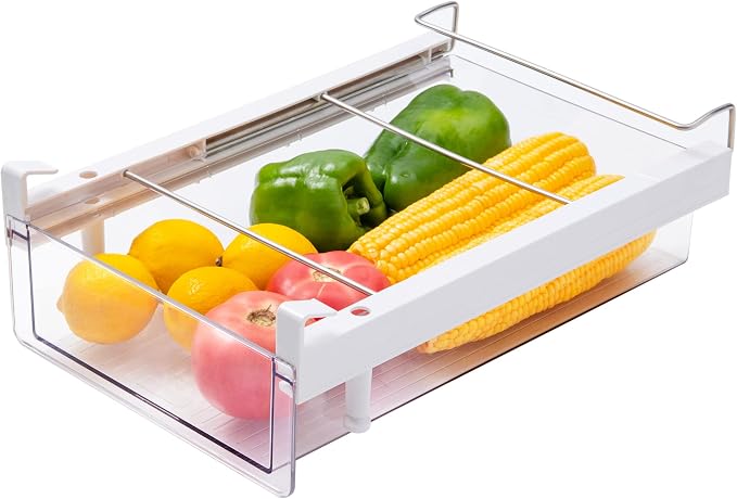 vacane Refrigerator Organizer Drawer, Plastic Fridge Drawer by vacane
