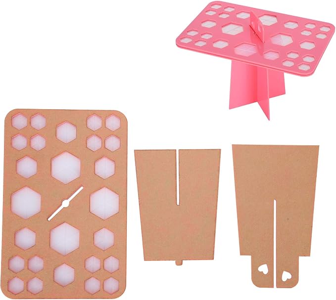 ZJchao Makeup Brush Drying Rack, 26 Hole Makeup Brush Holder Cosmetic Brush - Image 9
