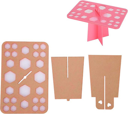 ZJchao Makeup Brush Drying Rack, 26 Hole Makeup Brush Holder Cosmetic Brush - Image 9