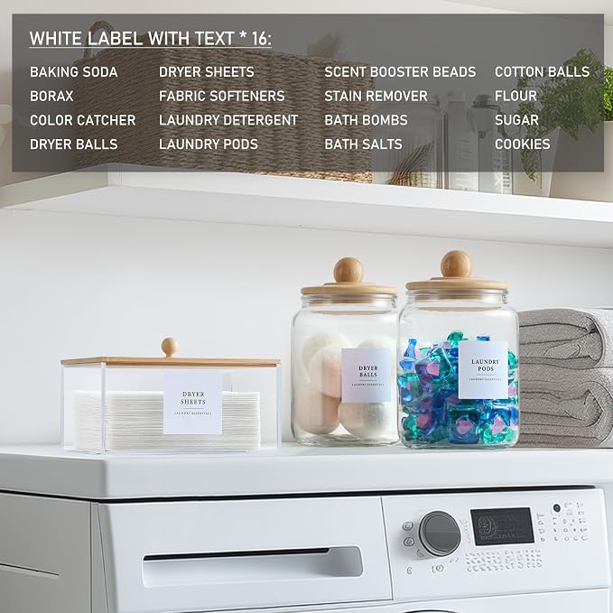 Glass Jars and Dryer Sheet Holder - Image 3