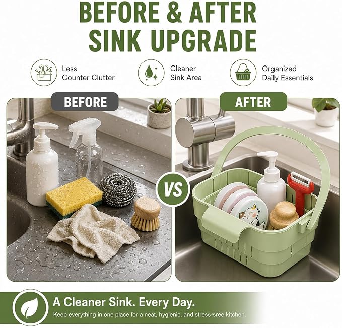 2Pack Multifunctional Hanging Sink Drain Basket - Image 4
