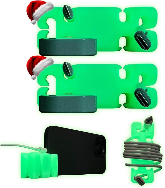 GlowBrick Stocking Stuffers for Adults Cord Management Weighted Cord Holder by CordBrick