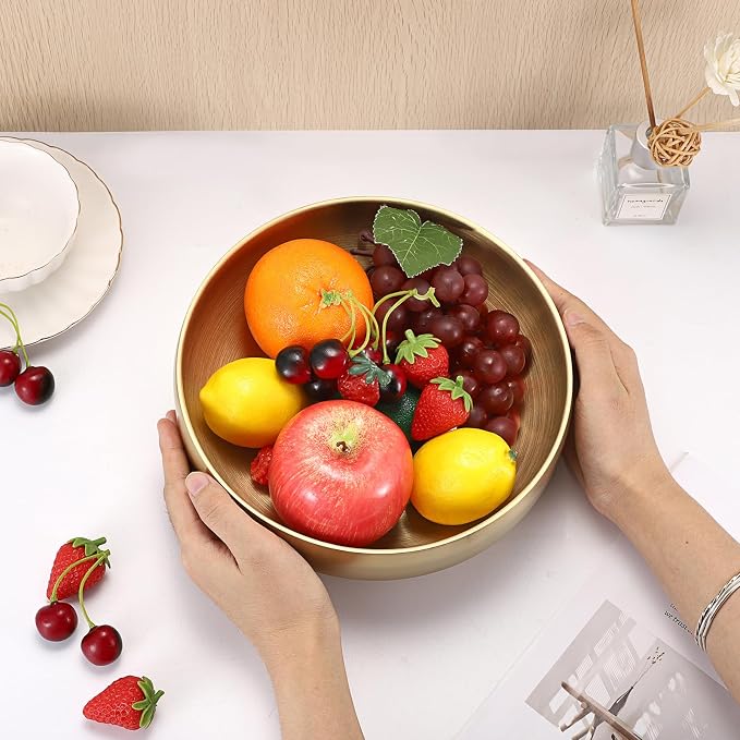 9.1 Inches Stainless Steel Bowl Decorative Key Bowl Golden Serving Bowl - Image 6