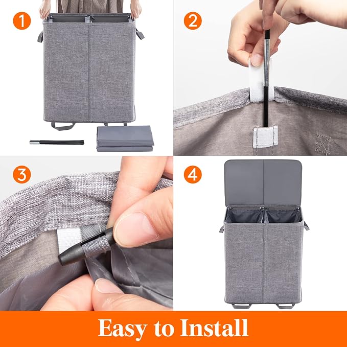 Lifewit Double Laundry Hamper - Image 3