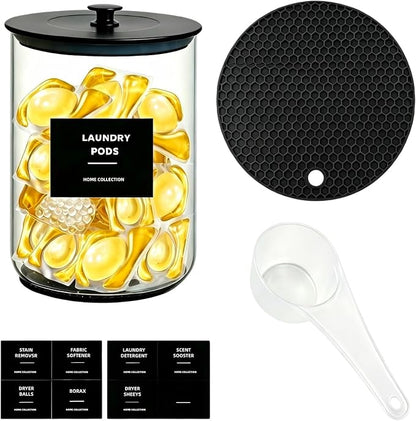 1 Gallon Glass Laundry Detergent Dispenser by Unknown