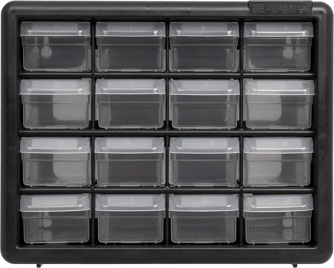 Akro-Mils 16-Drawer Plastic Drawer Storage Cabinet - Image 16