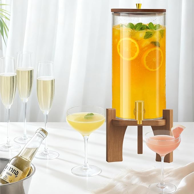 Glass Drink Dispenser, 1.5 Gallon Beverage Dispenser - Image 7