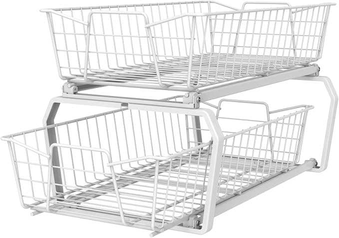 ClosetMaid 11 in. Pull Out Cabinet Organizer, 2 Tier, Heavy Duty, Slide Out by Unknown