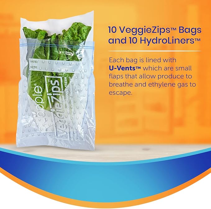 Bluapple VeggieZips Premium Produce Storage System - Image 4