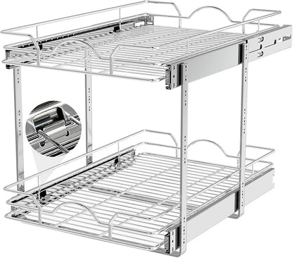 OCG 2 Tier Pull Out Cabinet Organizer, Pull Out Drawers by OCG