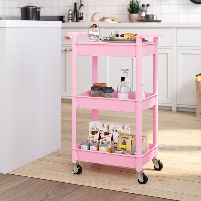 Steehoom 3-Tier Utility Rolling Cart - Image 5