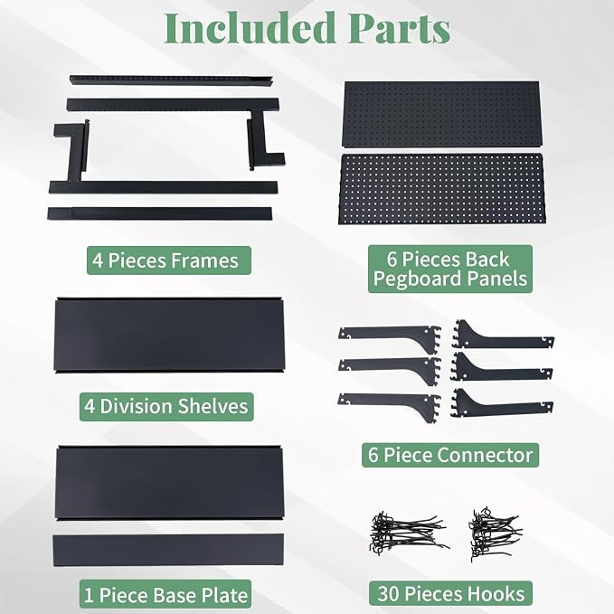 Pegboard Display Stand, Retail Shelving Wall Display - Image 4