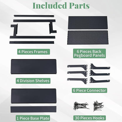 Pegboard Display Stand, Retail Shelving Wall Display - Image 4