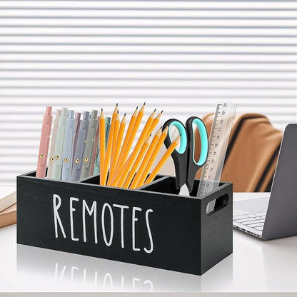Remote Control Holder, Wooden TV Remote Holder - Image 5