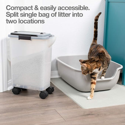 PetFusion BetterBin Portable Litter Storage Container | Holds up to 25 lbs/10 - Image 3