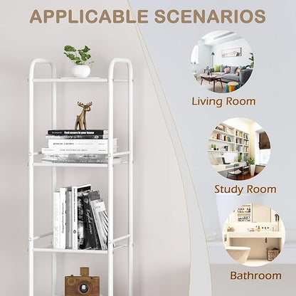 JSB 3 Tier Narrow Bathroom Shelving Unit, Kitchen Storage Rack Organizer Metal - Image 4