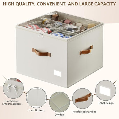 Vincona Shoe Organizer for Closet, 2 Pack Shoe Storage Bins Foldable Shoe - Image 3