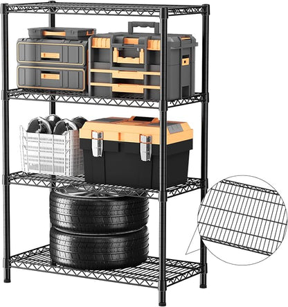SINGAYE 4 Shelves Wire Storage Shelf 1400LBS Heavy Duty Storage Shelving Unit - Image 5