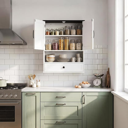 Farmhouse Bathroom Wall Cabinet, Over Toilet Bathroom Organizer - Image 6