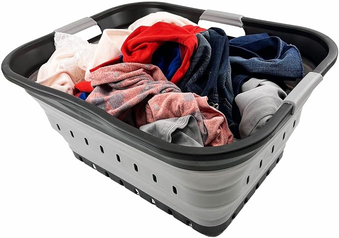 SAMMART 42L Collapsible Plastic Laundry Basket - Image 6