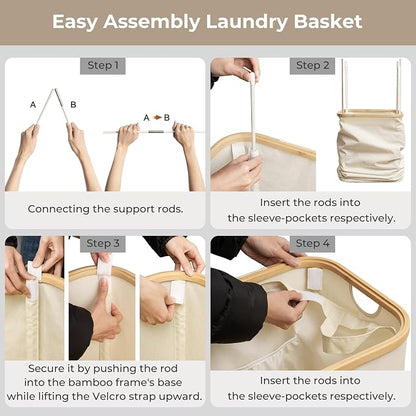 StorageWorks 60L Slim Laundry Hamper - Image 7