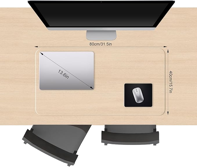 Clear Desk Mat, Non-Slip PVC Desk Protector Mat - Image 6