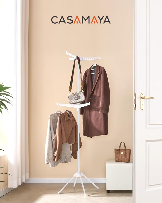 CASAMAYA Clothes Drying Rack Foldable, 74.8 inch 2 Tier Laundry Drying Rack - Image 4