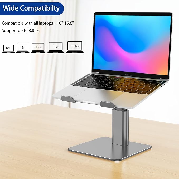 BESIGN LSX6N Laptop Stand, Ergonomic Adjustable Notebook Stand, Riser Holder - Image 3