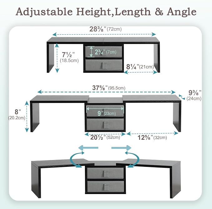 TEAMIX Dual Monitor Stand Riser - Image 5