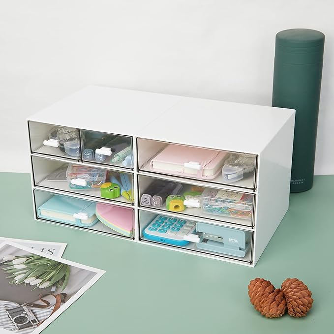 Desk Organizer with 4 Drawers, Desktop Organization - Image 2
