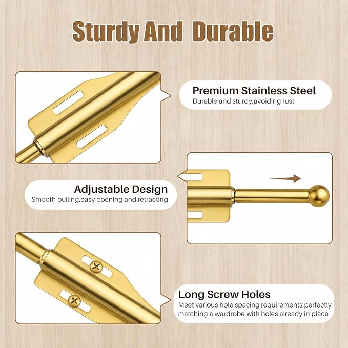 12" Valet Rod For Closet Pull Out Slide Out Adjustable Heavy Duty Valet Rod For - Image 4