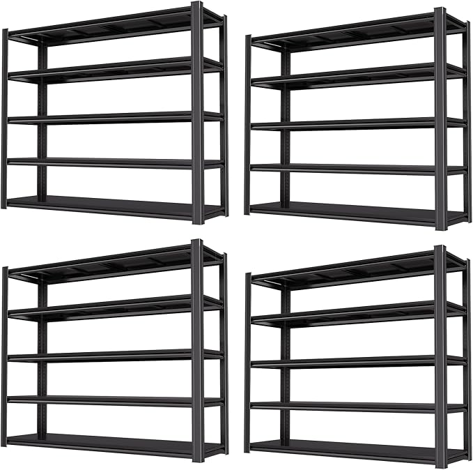 72"H Garage Shelving Heavy Duty Storage Shelves 5000 LBS Adjustable Metal by LIJIUHOME
