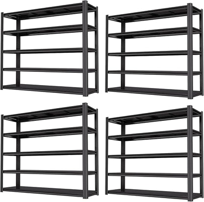 72"H Garage Shelving Heavy Duty Storage Shelves 5000 LBS Adjustable Metal by LIJIUHOME