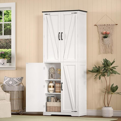 TEENFON Tall Pantry Cabinet, Kitchen Cabinet - Image 4