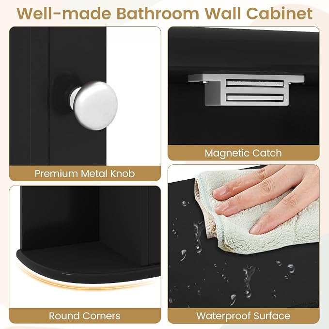 Tangkula Bathroom Medicine Cabinet - Image 8