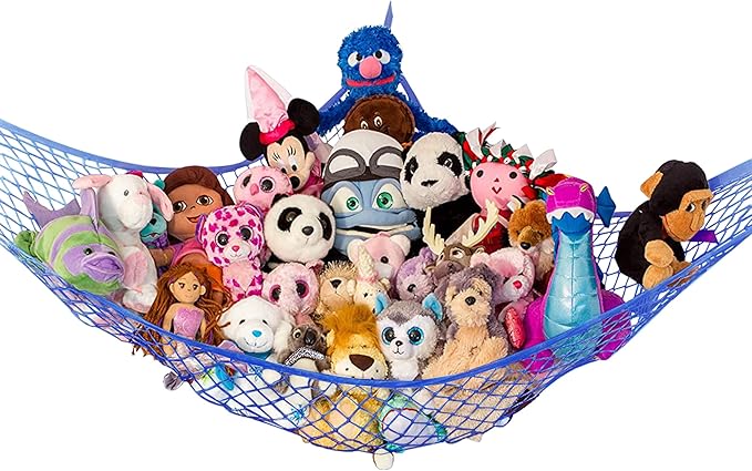 Stuffed Animal Hammock, Large | Corner Stuffed Animal Storage & Plushie Net | by LillysLove