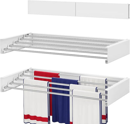 Wall Mounted Drying Rack 23.6", Foldable Laundry Drying Rack by DryingSolved